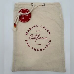 Marine Layer Canvas Gift Bag Rope Drawstring Pouch